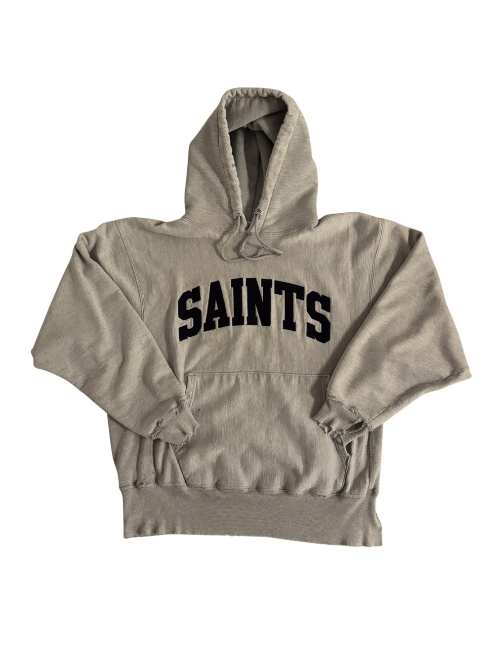 Champion Saints Arch Logo Hoodie in Grey